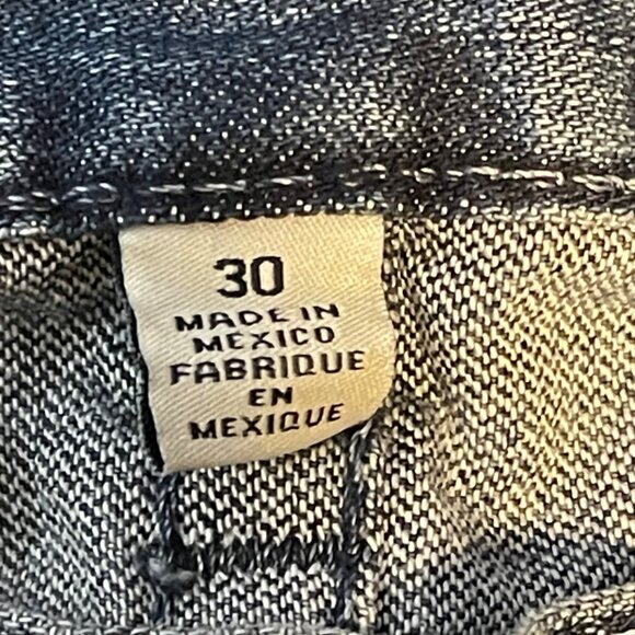 True Religion Blue Denim Slim Fit Jeans With Rips & Faded Detailing - Casual Sty - Picture 14 of 15